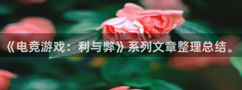 火狐电竞怎么样：《电竞游戏：利与弊》系列文章整理总结。